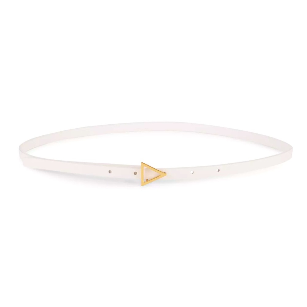 BOTTEGA VENETA SLIM LEATHER BELT